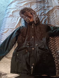 Winter Parka with Faux Fur Hood for girls