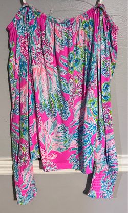 Lilly Pulitzer Off-Shoulder Floral Top