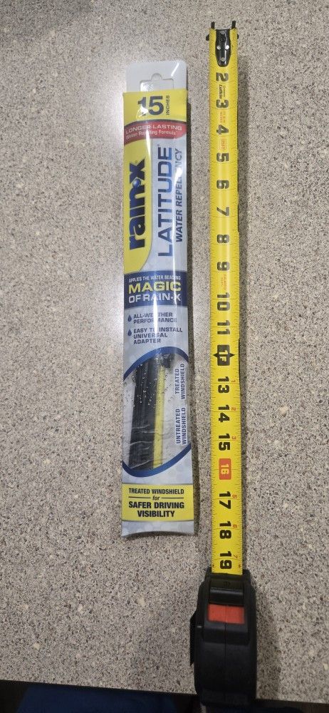 15-inch Rain-X Latitude 2-in-1 water repellent wiper blade