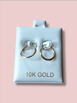 10k gold hoop earrings