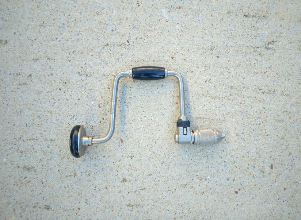 Vintage Stanley 12" Ratcheting Hand Auger Drill