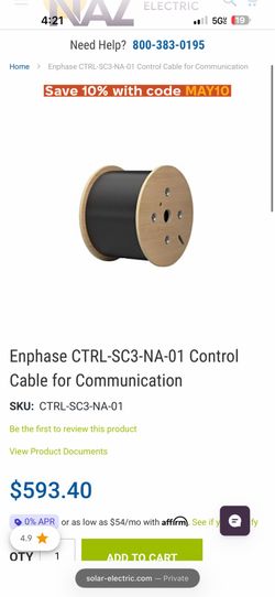 Enphase communication wire
