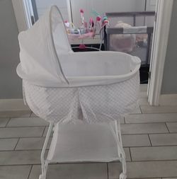 White Baby Bassinet