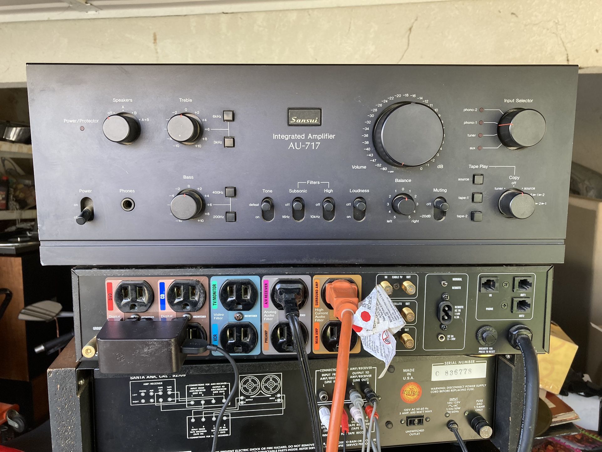 Sansui AU717 Amplifier 
