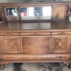 Antique Buffet Table 