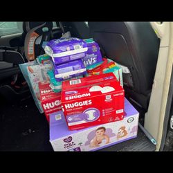 Diapers - size 2&3 - Retail Over $250