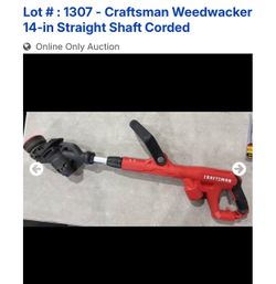 Tool only CRAFTSMAN 6.5-Amp 14-in Corded Electric String Trimmer