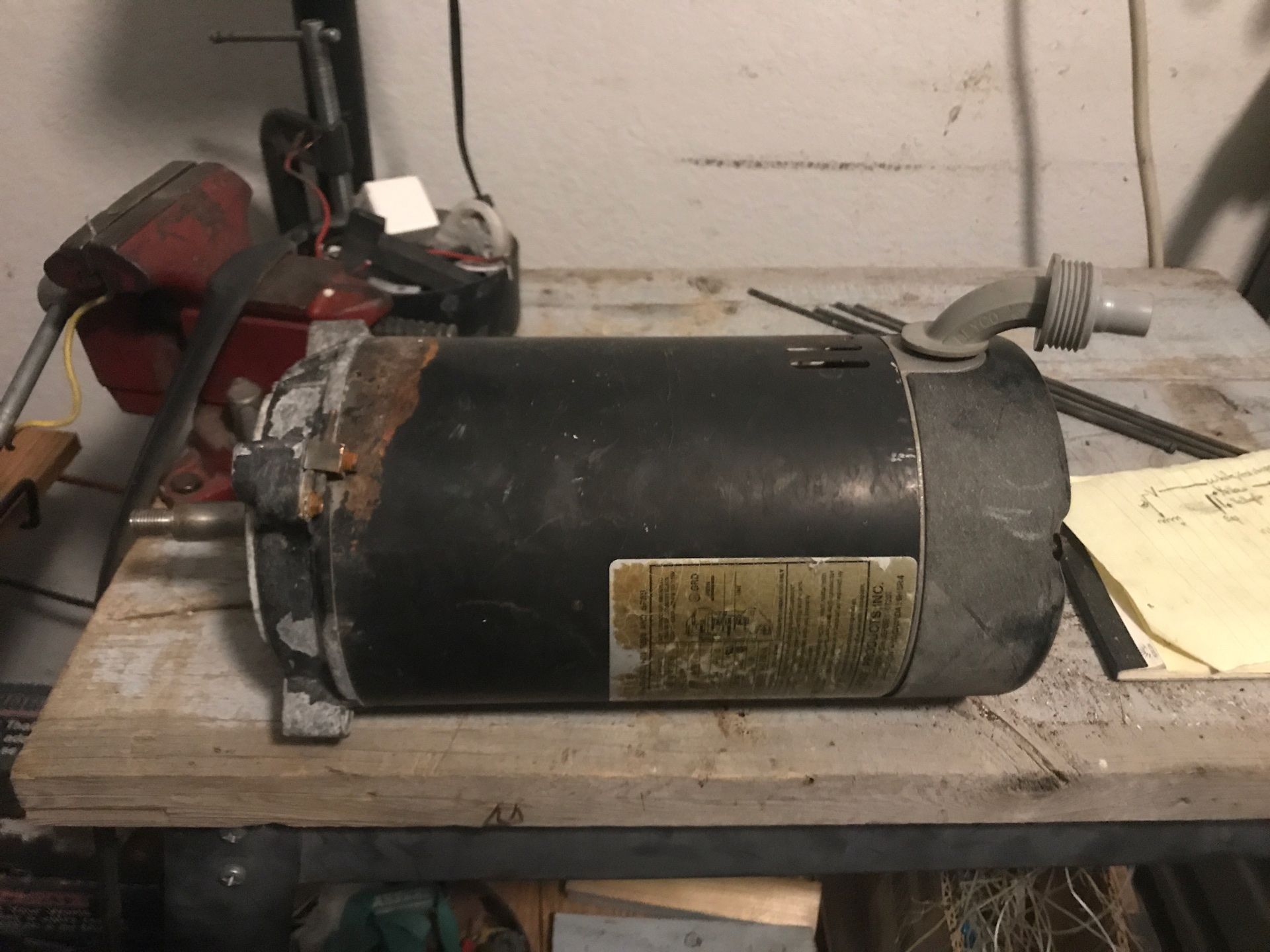 Pool pump motor 1hp Works