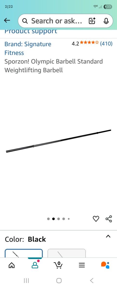 Sporzon! Olympic Barbell Standard Weightlifting Barbell