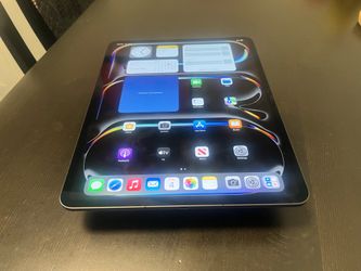 13” iPAD PRO M4 CHIP 256gb WiFi-Unlocked cellular. 100% battery health life