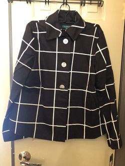 Women’s Ralph Lauren Polo Brown / White Jacket (Size M)
