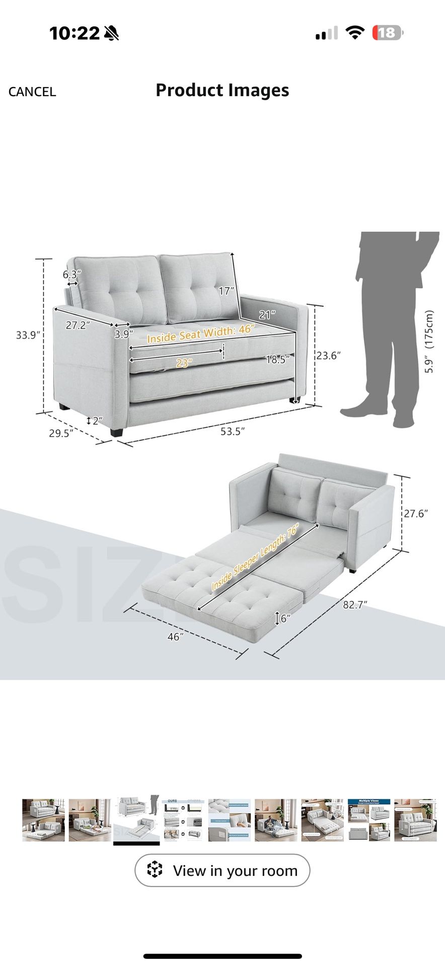 Couch and Bed