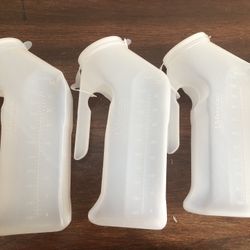 3-Pack Male Urine Bottles  (35 oz), Portable Urinals, Spill Proof Pee Bottles