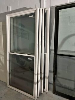 Double Hung Windows White Vinyl Frame