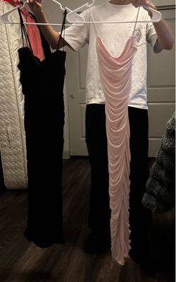 Black and pink dress