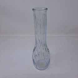 Riblet Design Glass Vase