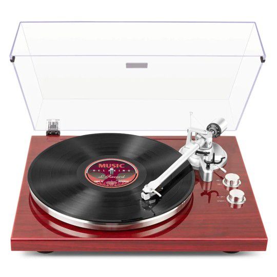 1byone High Fidelity Belt Drive Turntable System/Record Player