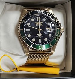 Invicta Pro Diver Gold Tone Mesh Watch