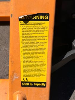 🔥 HEAVY DUTY Global Industrial Pallet Jack – 5,500 LB Capacity – Ready to Work!