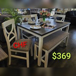 6 pc dining table set for dining room
