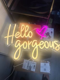 Hello Gorgeous LED Neon Sign