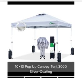 Acepic 10x10 Silver-Coating Canopy
