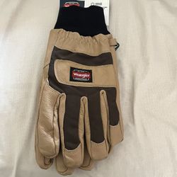 Wrangler Extra Large Workwear Insulated Waxed Pigskin Outdoor and Work Gloves