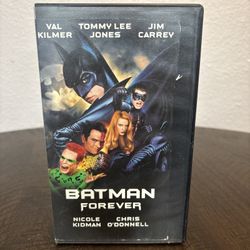 Batman Forever (VHS 1995) Val Kilmer Jim Carrey Nicole Kidman