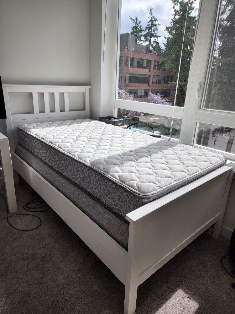 Ikea Hemnes Twin Bed Frame, Box Frame, Mattress NOT TAKING ANY MORE OFFERS