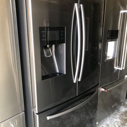 Samsung French Door Refrigerator Black Steel 
