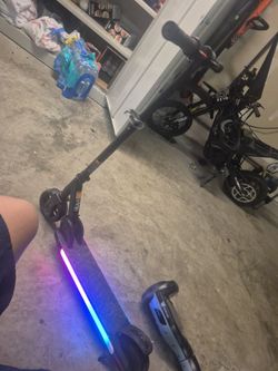 Jetson Ora Pro Electric Scooter - Rainbow LED Lights (No Charger)