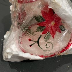 YANKEE CANDLE CRACKLED GLASS CANDLE SHADE