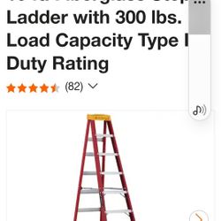 10-ft Werner Fiberglass A Frame Ladder