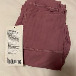 Lululemon Align Ribbed HR pant Velvet Dust NWT 