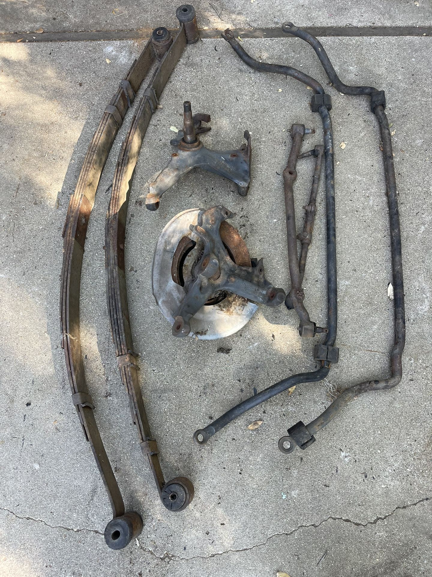 2nd Gen Camaro Firebird Spindles Leaf Spring Suspension