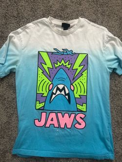 Jaws blue cotton t-shirt