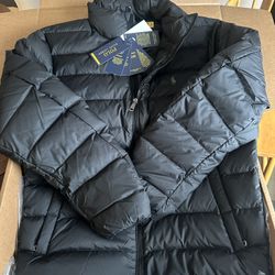Black Polo Ralph Puffer 