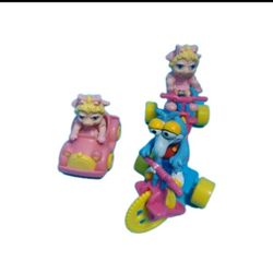 Vtg 1986 Muppet Babies McDonald’s Happy Meal Toys – Set of 3 – Miss Piggy Fozzie Scooter Bike