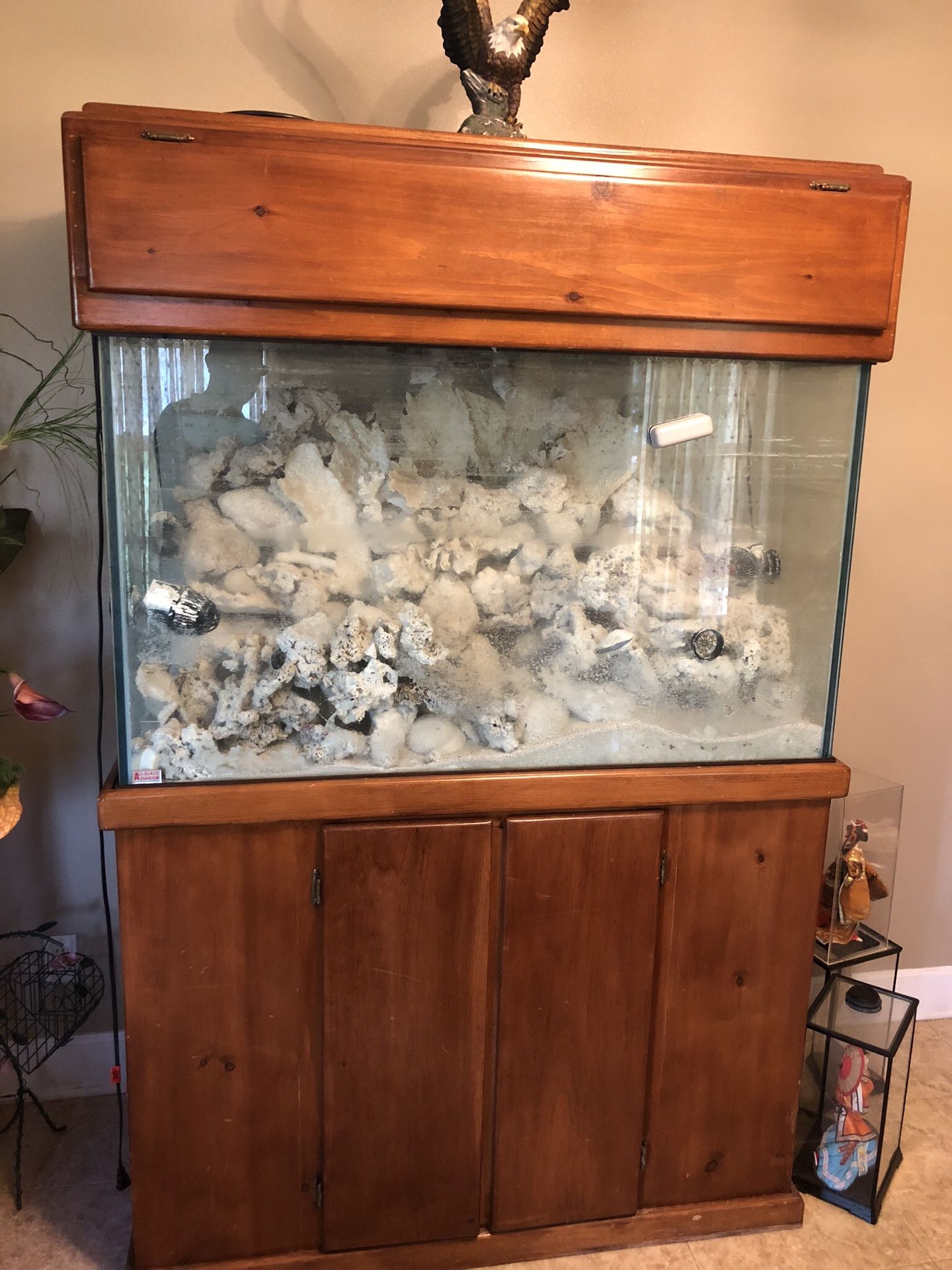 Salt water fish tank with lots and lots coral