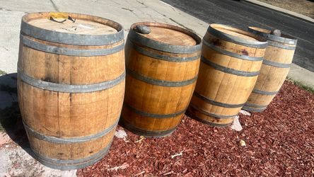 Empty Wine barrels