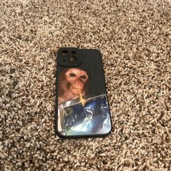 Funny monkey drinking caprisun 