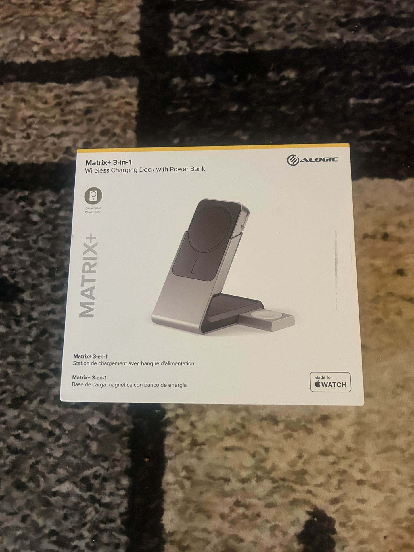 Alogic Matrix+ 3-in-1 Wireless Charging Dock with Power Bank – Brand New