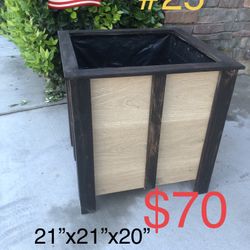 Wood Planter Box Garden Raised Herb Pots 