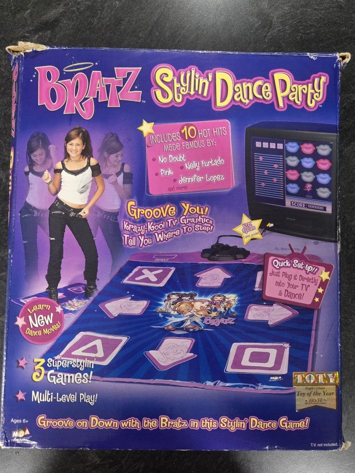 Bratz Stylin Dance Party Dance Pad Electronic Plug & Play MGA 2004 RARE Tested