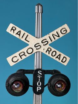 Vintage Lionel Crossing Sign