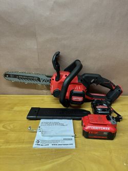 CRAFTSMAN V2O 20-volt max 12-in Battery Chainsaw  (4.0ah Battery & Charger Included)