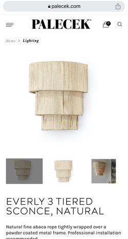 Brand New Palecek Sconce