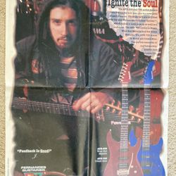 Autographed Jay J Yuenger (Rob White Zombie) 1994 Fernandes AFR 90S 70S guitar Poster. Pickup In Virginia Beach