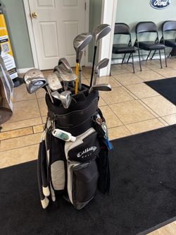 Full Golf Set: Woods, Irons, Wedge, Putter and Bag