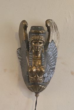 Wall, Lighting Sconce. Plaster of Paris, Nice Condition.